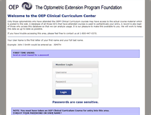 Tablet Screenshot of cc.oepf.org